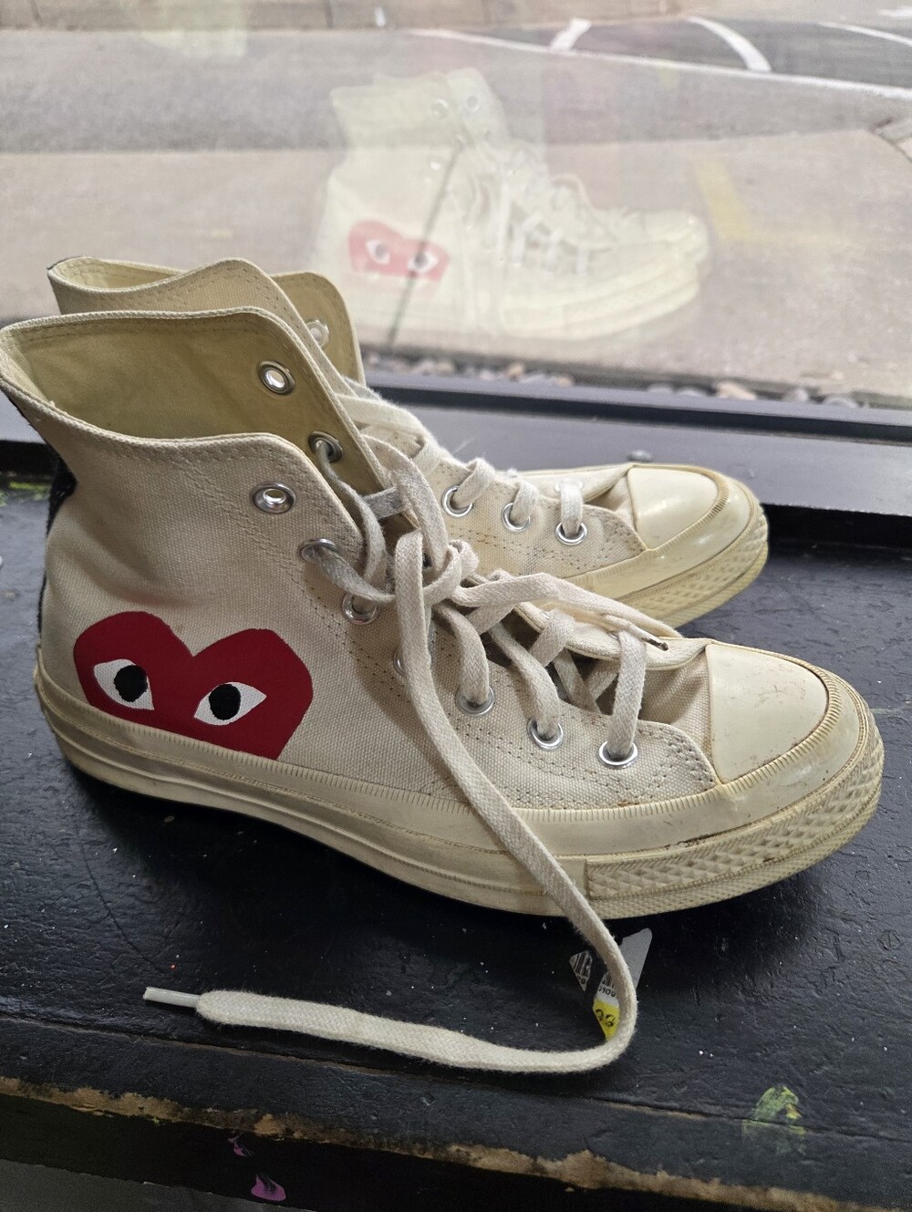 Comme des Garçons Play x Converse Chuck 70 High - Milk White (Size 5.5M / 7.5W)